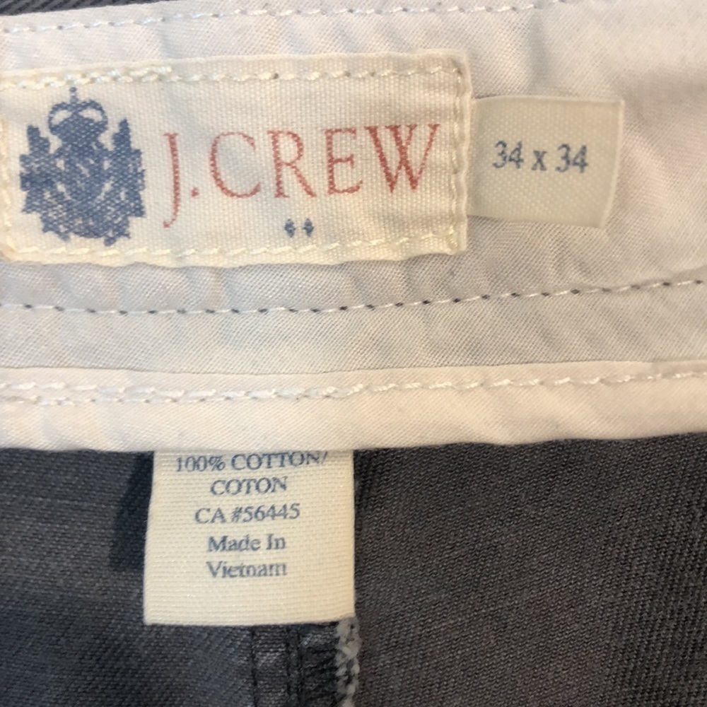 J CREW Mens 34 X 34, GRAY USED Excellent Condition - Picture 2 of 10